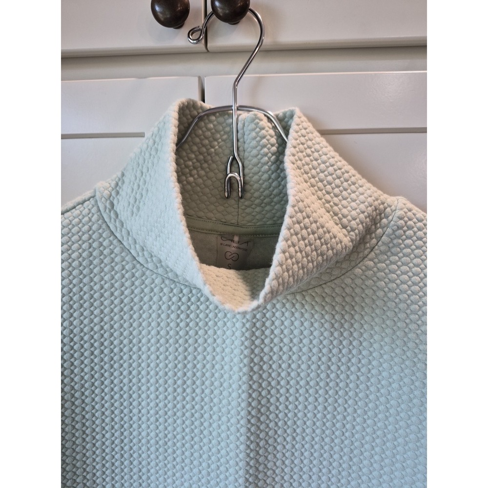 CALIA Textured Pullover Hoodie Sage Green Women's Sz S - Picture 2 of 7